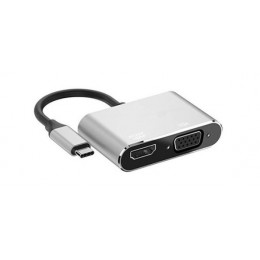 贈品_品名: USB3.1 Type-C視頻線，USB3.1 Type-c To HDMI母+VGA母頻轉接線 J-14627 請自付運費