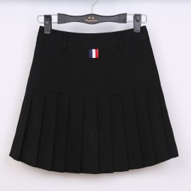 品名: 學院AA高腰百褶裙網球裙半身短裙褲(黑色)(S) J-12952 全新 G-1317