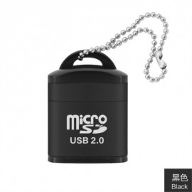 迷你USB讀卡器micro SD/TF手機內存卡讀卡器(顏色隨機) J-14731