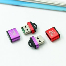 迷你USB讀卡器micro SD/TF手機內存卡讀卡器(顏色隨機) J-14731