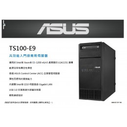 ASUS TS100-E9 直立式伺服器 整機原廠配件 全新 G-1986