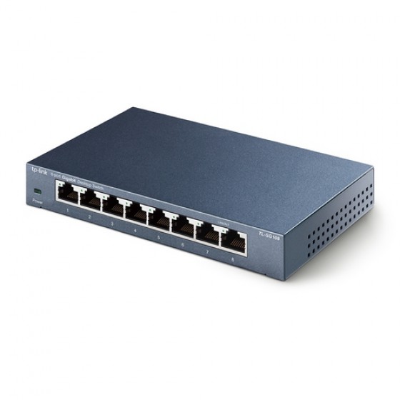 品名: TP-LINK TL-SG108 8埠 10/100/1000Mbps專業級Gigabit交換器 J-14174 全新 G-2584