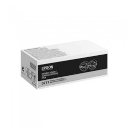 EPSON S050711 黑色碳粉匣(雙包裝)(原廠) 全新 G-3697