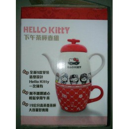 711 代售 - 7-11 HELLO KITTY 下午茶杯壺組(附濾心) 全新 G-3707