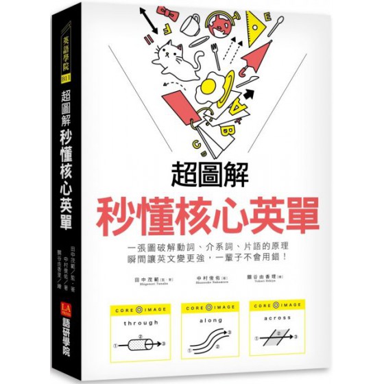 （超圖解）秒懂核心英單：一張圖破解動詞、介系詞、片語的原理，瞬間讓英文變更強，一輩子不會用錯！ 語研學院田中茂範、中村俊佑 七成新 G-5435