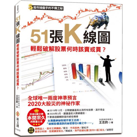 51張K線圖，輕鬆破解股票何時該賣或買？ 新文創王志鈞 七成新 G-5692