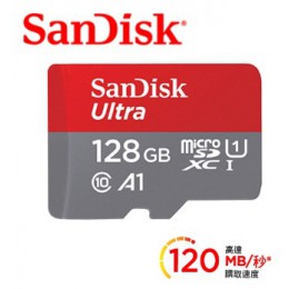 SanDisk Ultra microSDXC UHS-I (A1)128GB記憶卡 120MB/s 全新 G-6143