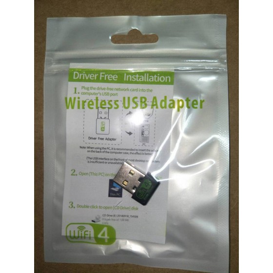 品名: 150M USB無線網卡WIFI接收器FREE DRIVER(顏色隨機) J-14607 全新 G-7252