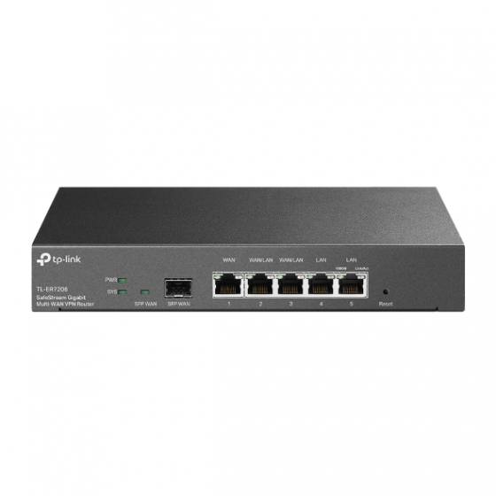 TP-Link ER7206 SafeStream Gigabit 多WAN VPN 防火牆 高階雲端商用管理路由器(SFP WAN)G7984